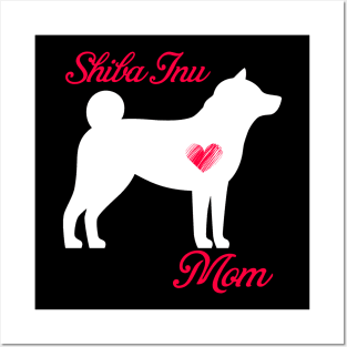 Shiba inu mom   cute mother's day t shirt for dog lovers Posters and Art